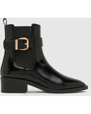 schuh Cadie Buckle Chelsea Boots - Black