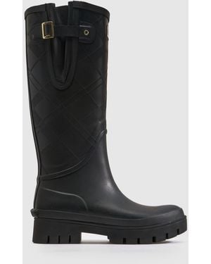Barbour Leighton Tall Welly Boots - Black