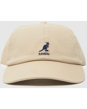 Kangol Washed Baseball Cap - Natural