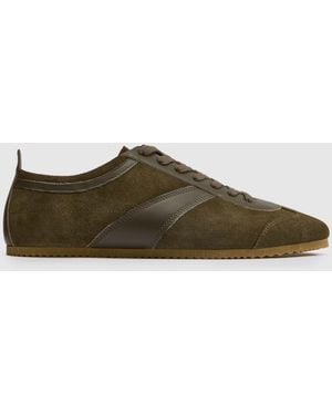 schuh Warren Suede Trainers - Green