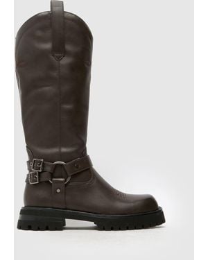 SIMMI Galveston Biker Boots - Brown