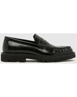schuh Rudy Leather Loafer Shoes - Black