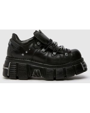 New Rock Classic Low Flats - Black