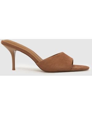 schuh Sweet Point Mule High Heels - Brown