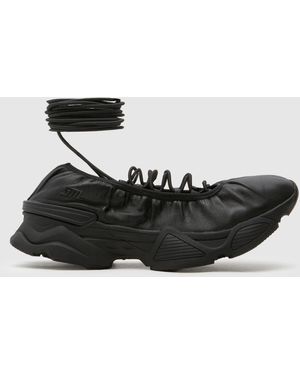 Steve Madden Spin-Off Ghillie Trainers - Black
