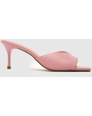 schuh Sammie Kitten Mule Sandals - Pink
