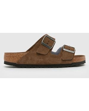 Birkenstock Arizona Suede Sandals - Brown