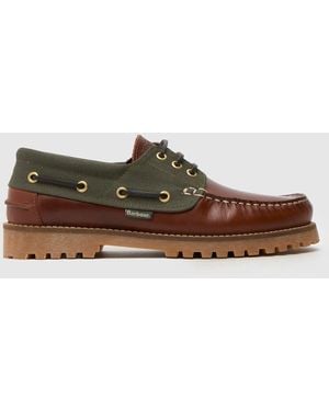 Barbour Deck Boat Shoes - Brown