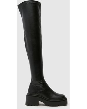 schuh Dinnie Over The Knee Boots - Black