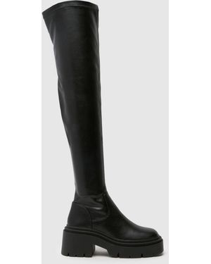 schuh Dinnie Over The Knee Boots - Black