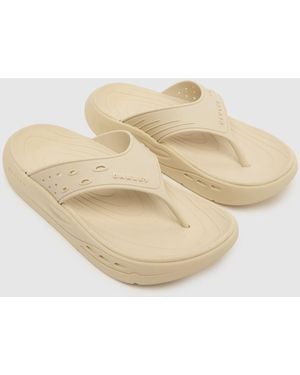 Oakley Studio Flip Flop Sandals - Natural