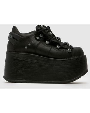 New Rock Platform Classic Low Trainers - Black