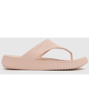 Crocs™ Getaway Triangle Flip Sandals - Pink