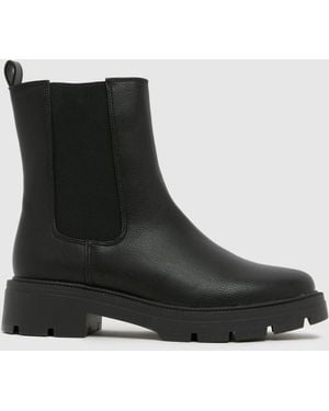 schuh Abbie Chunky Chelsea Boots - Black