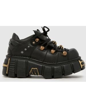 New Rock Classic Low Flats - Black