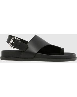 schuh Tamsyn Toe Post Sandals - Black