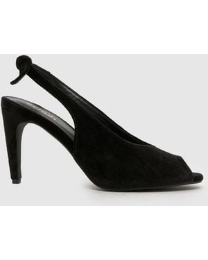 schuh Scottie Peep Toe High Heels - Black