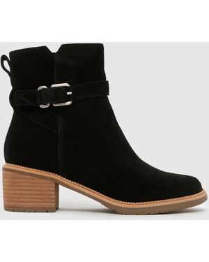 TOMS Hailey Buckle Boots - Black