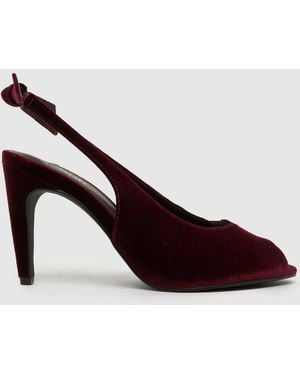 schuh Scottie Peep Toe High Heels - Brown