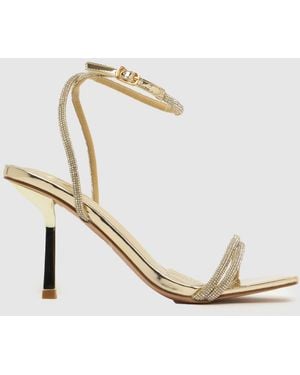 SIMMI Zoey Bling High Heels - Metallic