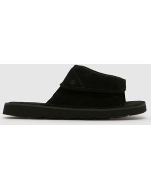 Clarks Solsbury Slide Sandals - Black