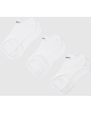 Nike No Show Socks 3 Pack - White