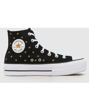 Converse All Star Lift Hi Trainers - Black