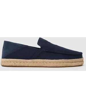TOMS Alonso Rope Loafer Shoes - Blue