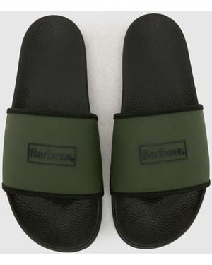 Barbour Cresswell Slider Sandals - Green