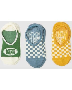 Vans Buggin Out Canoodle Socks 3 Pk - Blue