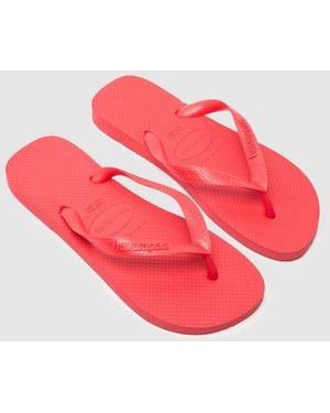 Havaianas Top Flip Sandals - Red