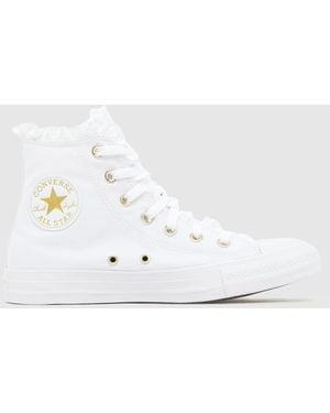 Converse All Star Hi Ruffles Trainers - White