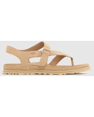 UGG Goldengaze Toe Post Sandals - Natural