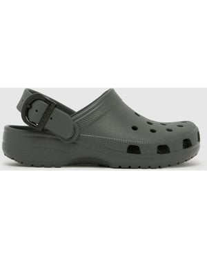Crocs™ Classic Buckle Clog Sandals - Grey