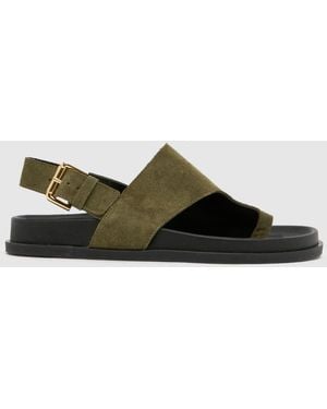 schuh Tamsyn Toe Post Sandals - Green