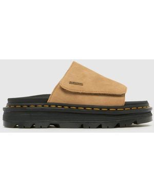 Dr. Martens Zebzag Slide Sandals - Brown