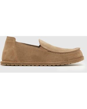 Birkenstock Utti Slip On Leve Shoes - Natural