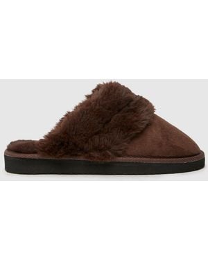 Schuh Hadley Mule Slippers In - Brown