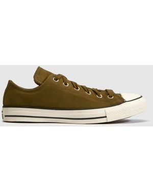 Converse All Star Ox Double Tongue Trainers - Brown