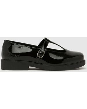 Kickers Maisey T Bar Flats - Black