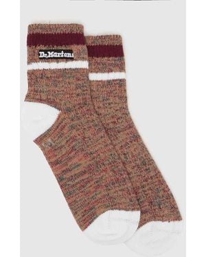 Dr. Martens Short Marl Sock 1 Pack - Brown