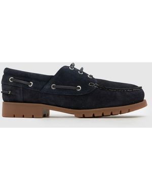 schuh Paris Suede Boat Shoes - Blue