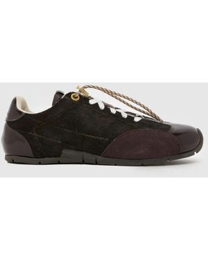 schuh Montana Leather Trainer Trainers - Black