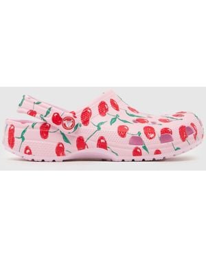 Crocs™ Classic Cherry Clog Sandals - Red
