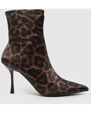 schuh Babette Point Heel Boots - Brown