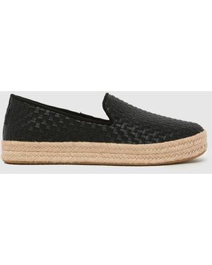 TOMS Carolina Espadrille Flats - Black