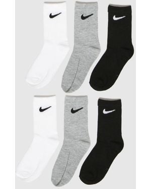 Nike Kids Basic Crew Socks 6 Pack - White