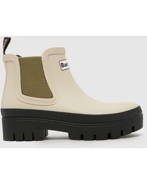 Barbour Halton Wellington Boots - White