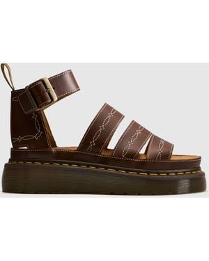 Dr. Martens Clarissa Quad Rodeo Sandals - Brown