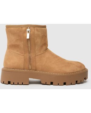 schuh Carman Faux Furlined Boots - Brown